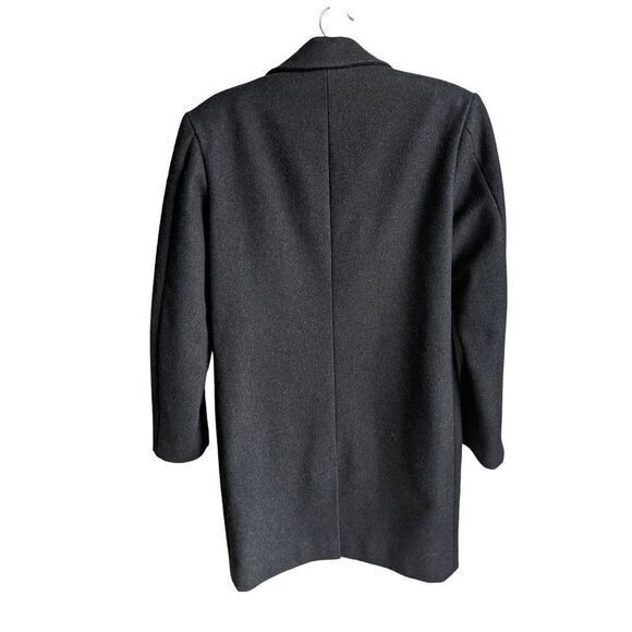 Everlane wool cashmere cocoon peacoat size XS long charcoal gray coat - Picture 4 of 11